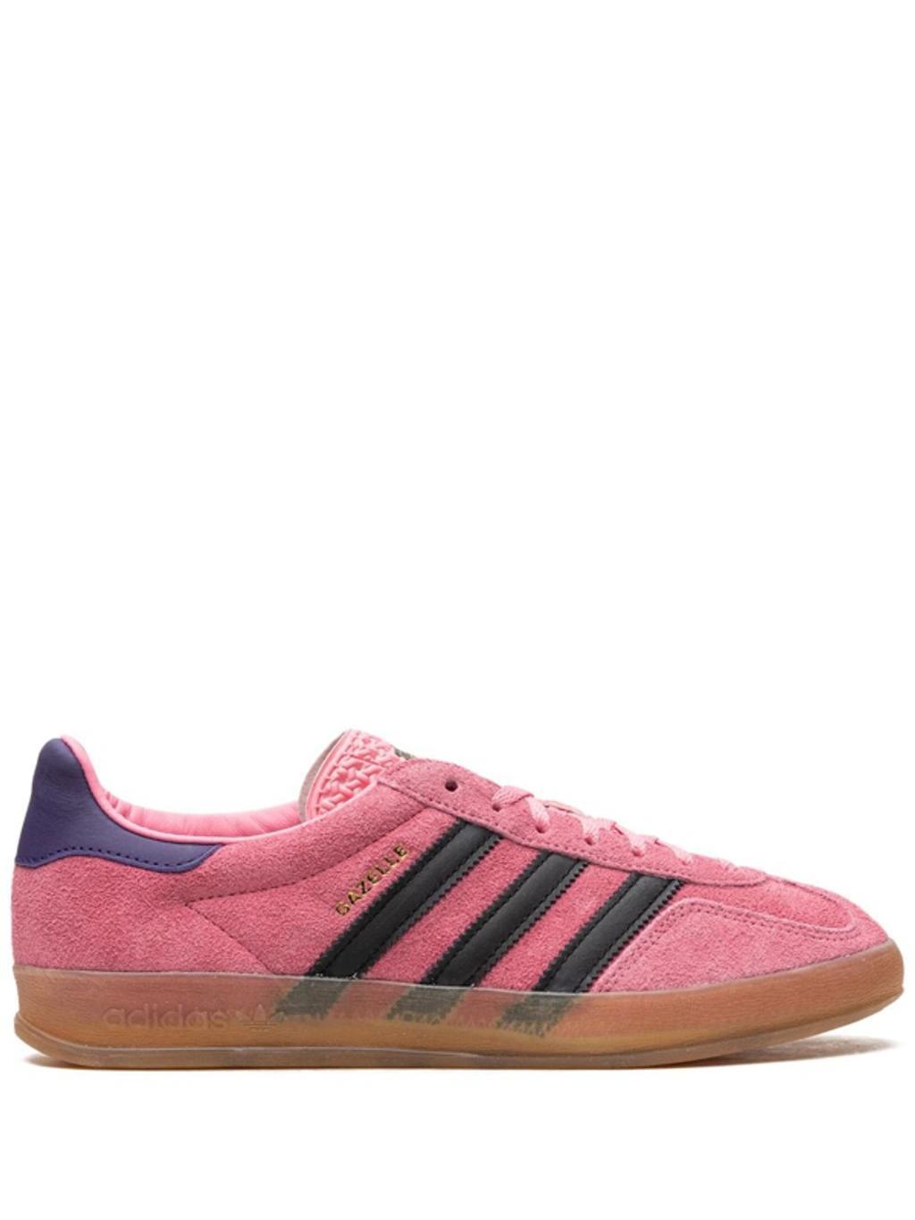 ADIDAS ORIGINALS Adidas Womens Pink Purple Gazelle Indoor Low-top Suede Trainers Product Image