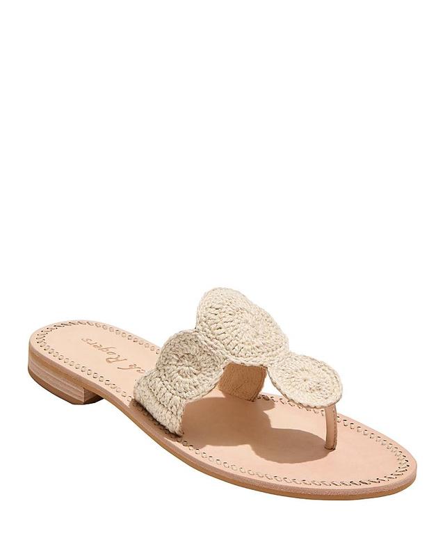 Jack Rogers Womens Jack Crochet Slip-On Flat Sandals Product Image