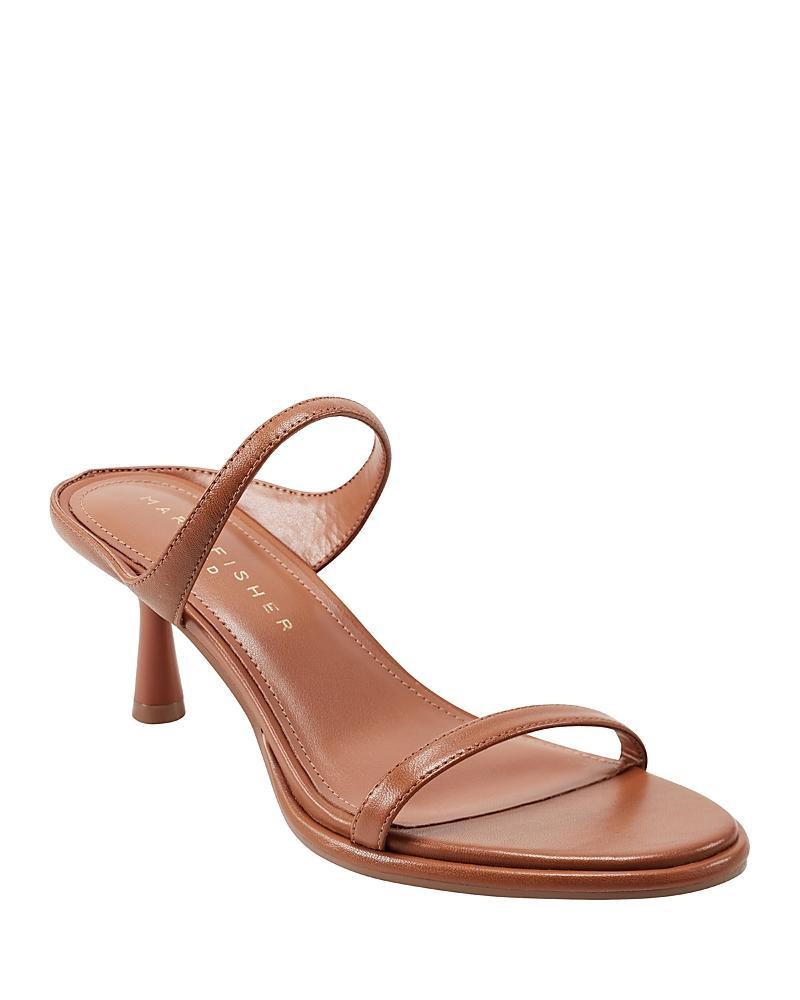 Marc Fisher Ltd. Womens Alonde Leather High Heel Slide Sandals Product Image