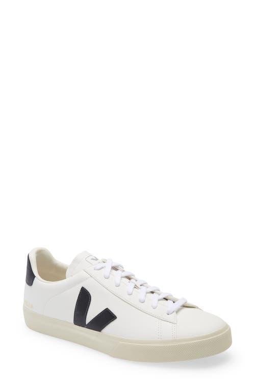 Veja Campo Sneaker in Extra White & Black - White. Size 46 (also in 39, 40, 41, 42, 43, 44, 45). Product Image