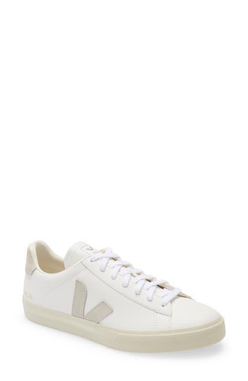 Veja Campo Sneaker in Extra White & Black - White. Size 46 (also in 39, 40, 41, 42, 43, 44, 45). Product Image