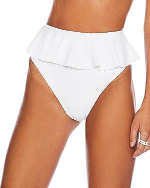 Womens Daisy Ribbed Bikini Bottom Product Image