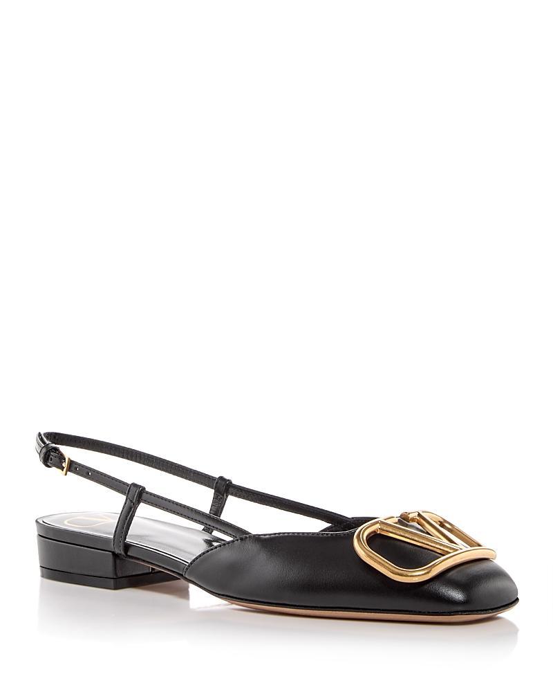 Valentino Garavani Womens V Logo Slingback Flats product image