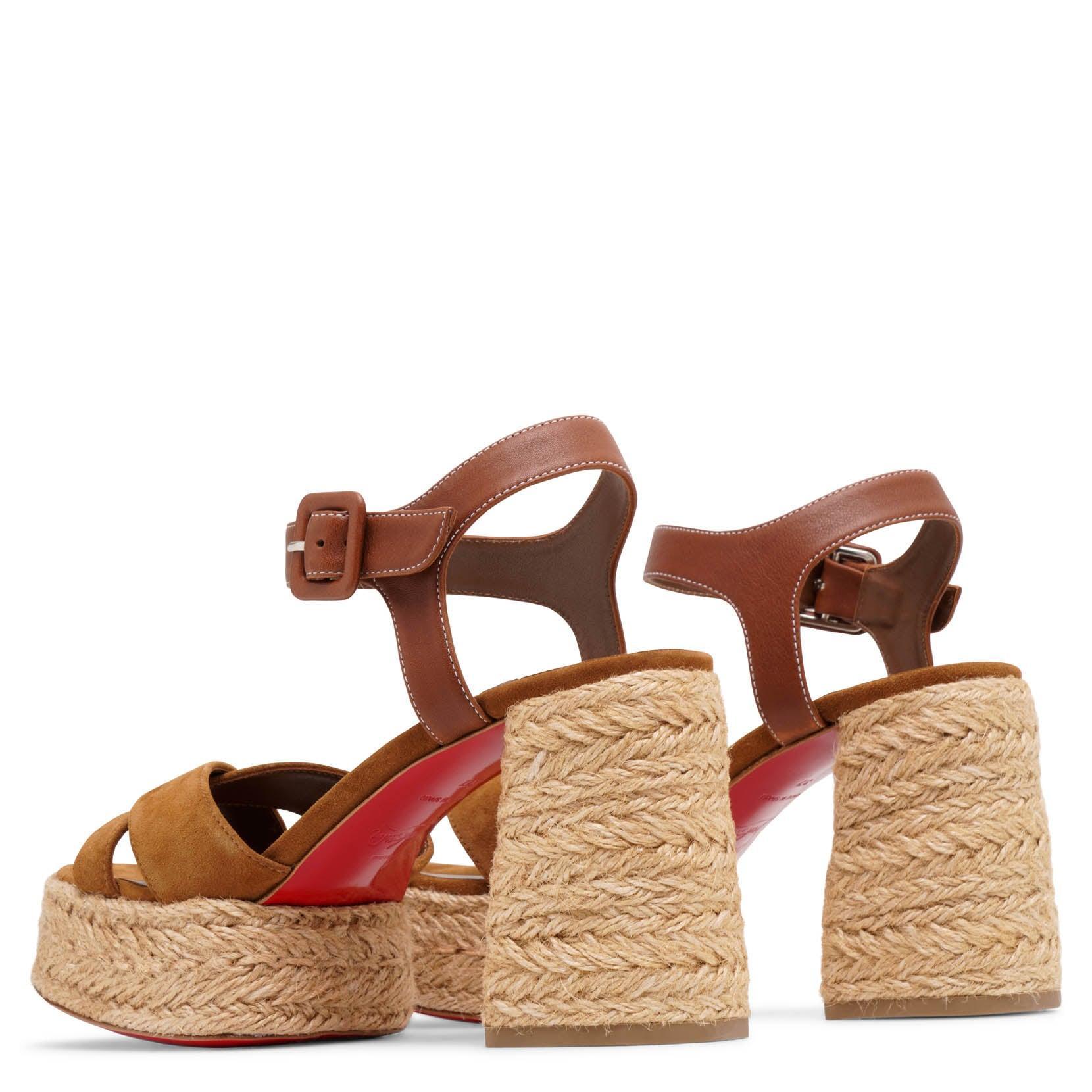 CHRISTIAN LOUBOUTIN Calakala Suede Espadrille Sandals 70 In Rhea Product Image