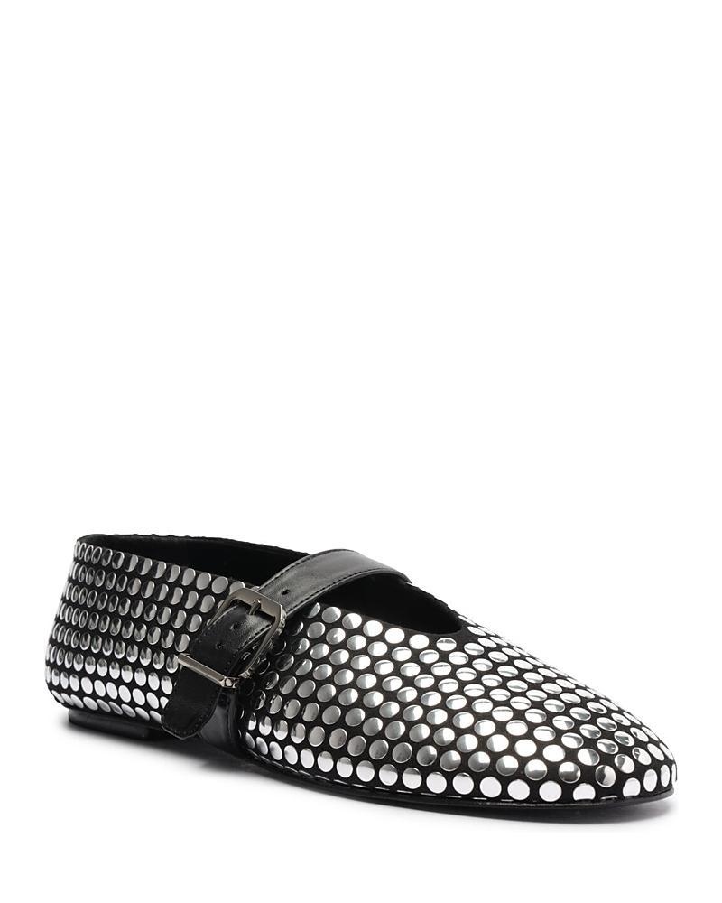 Womens Eiza Studded Leather Ballet Flats Product Image