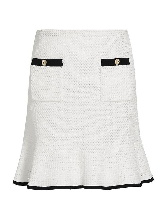 Womens Crochet Tipped Miniskirt Product Image