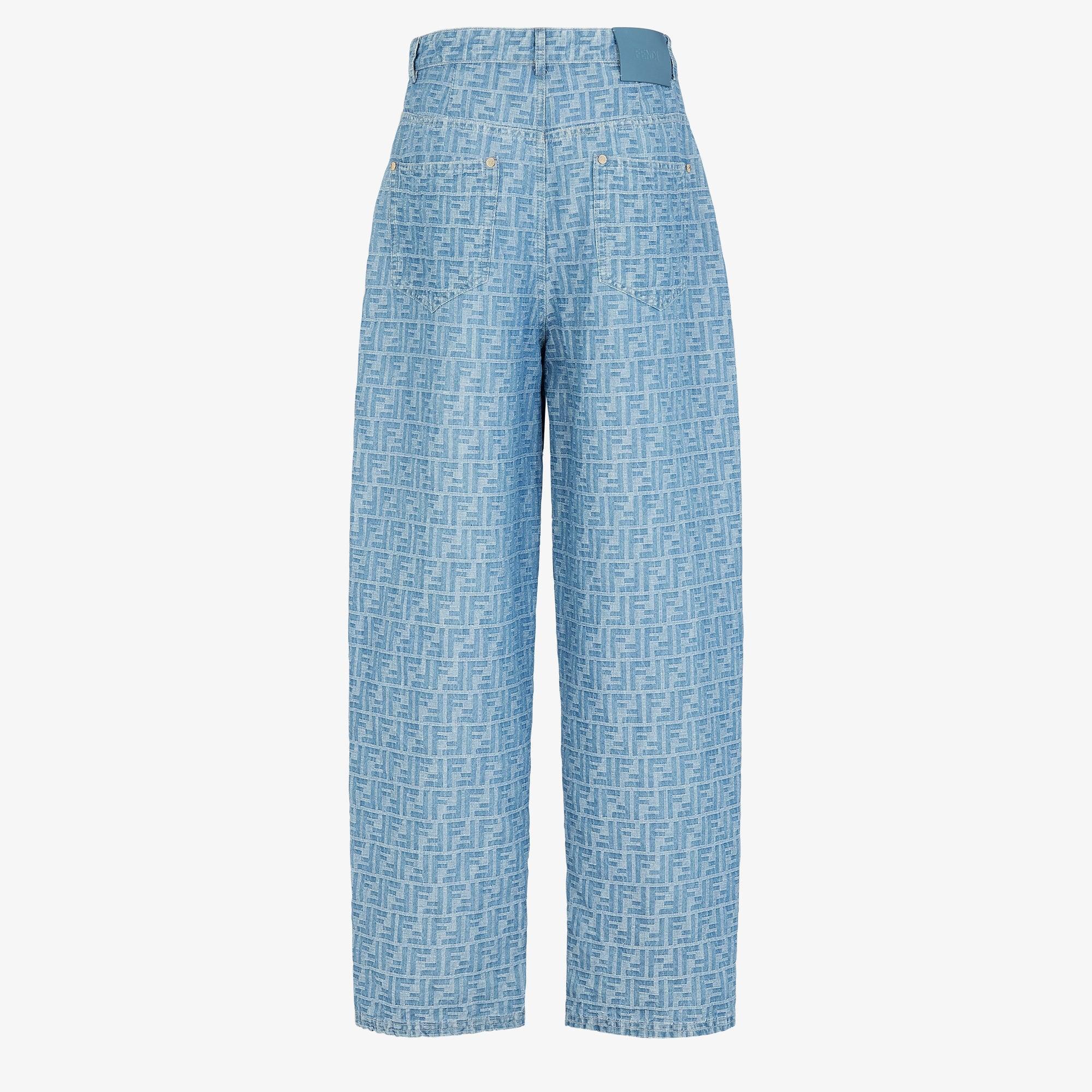 Long JeansLight blue FF denim pants Product Image