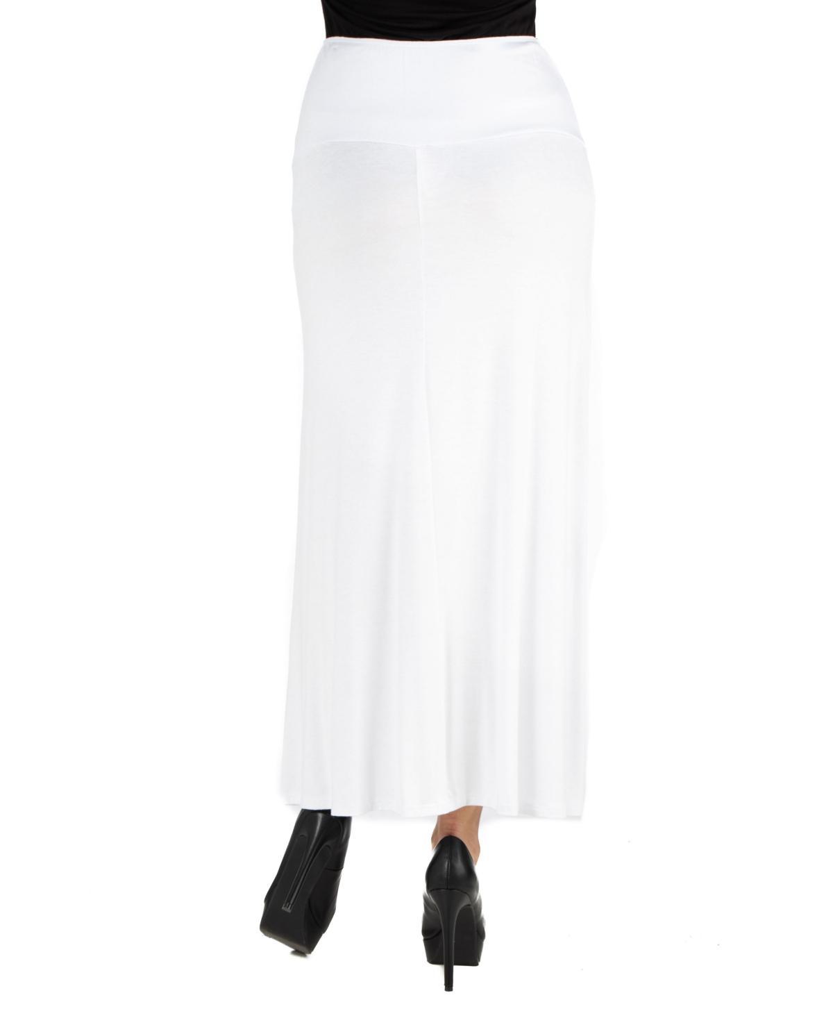 Womens Elastic Waist Maxi Skirt Product Image