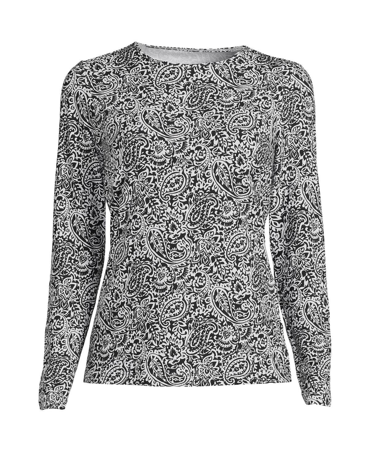 Womens Lands End UPF 50 Long Sleeve Rash Guard Product Image