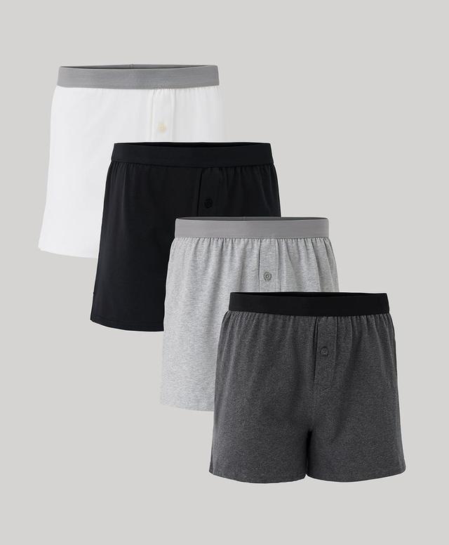 Mens Knit Boxer 4-Pack XL Product Image