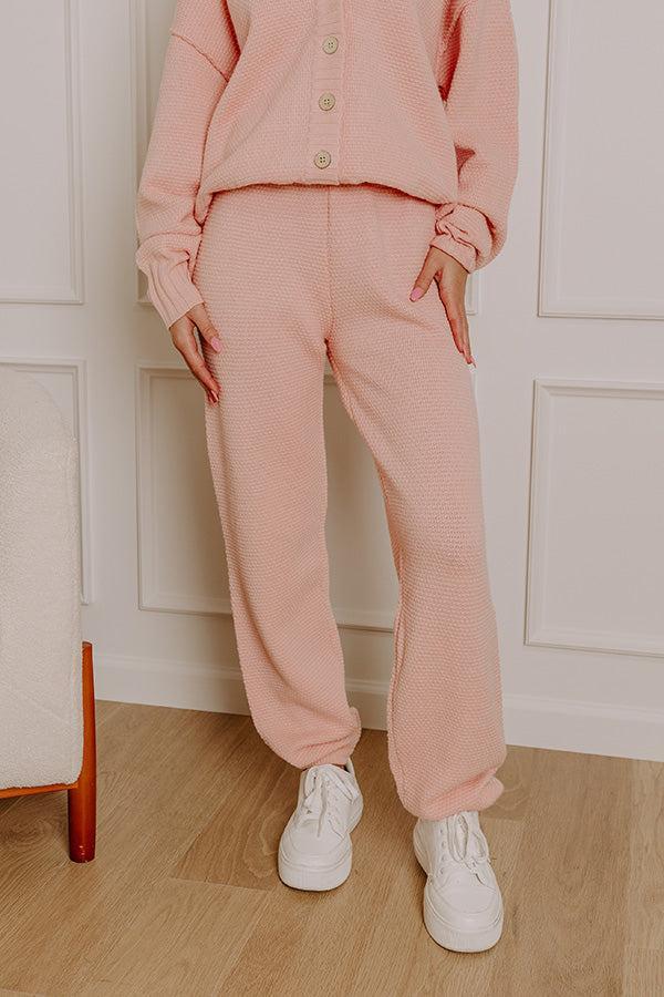 Chic Comfort High Waist Knit Joggers Product Image