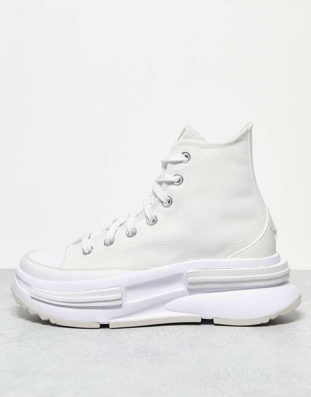 Converse Run Star Legacy Hi CX sneakers in white with ecru detail Product Image