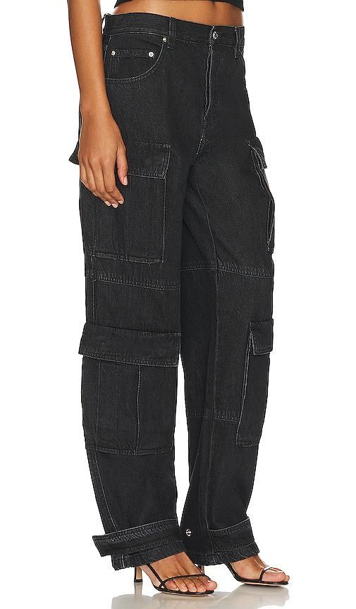 GRLFRND Lex Cargo Jean in South Point - Black. Size 31 (also in 32). Product Image