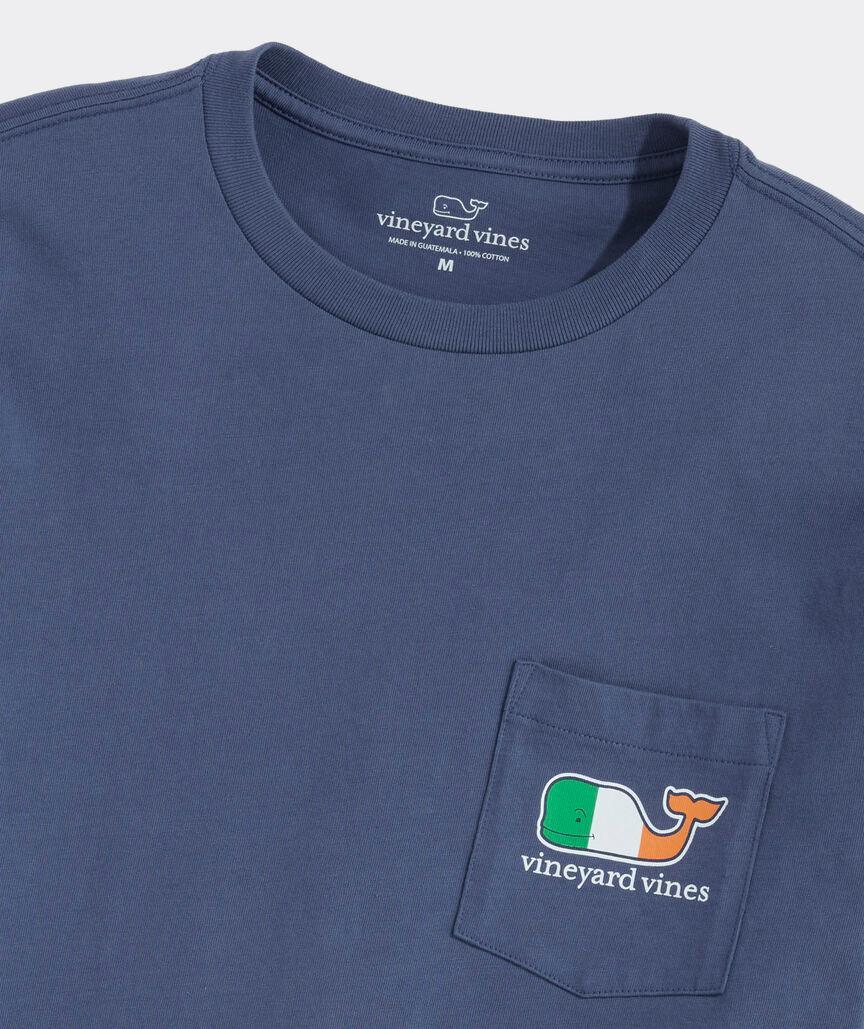 Irish Flag Whale Long-Sleeve Pocket Tee Product Image