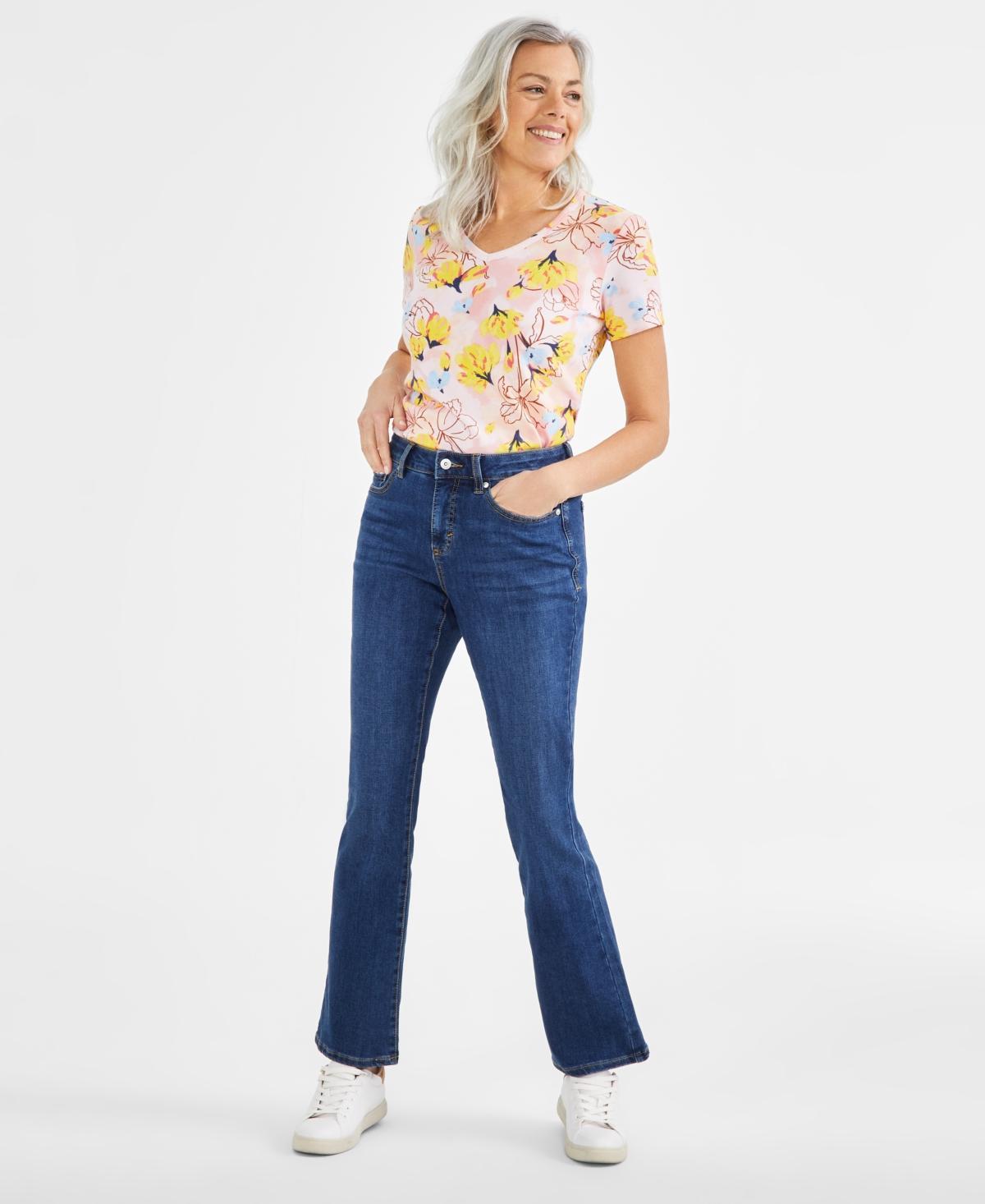 Women's Mid-Rise Curvy Bootcut Jeans, Created for Macy's Product Image