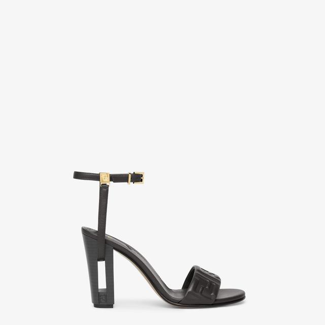 DelfinaGreen FF nappa leather high-heeled sandals Product Image