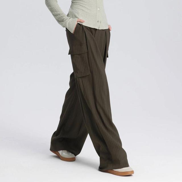 Womens Mid-Rise Cargo Pants - A New Day Dark Product Image