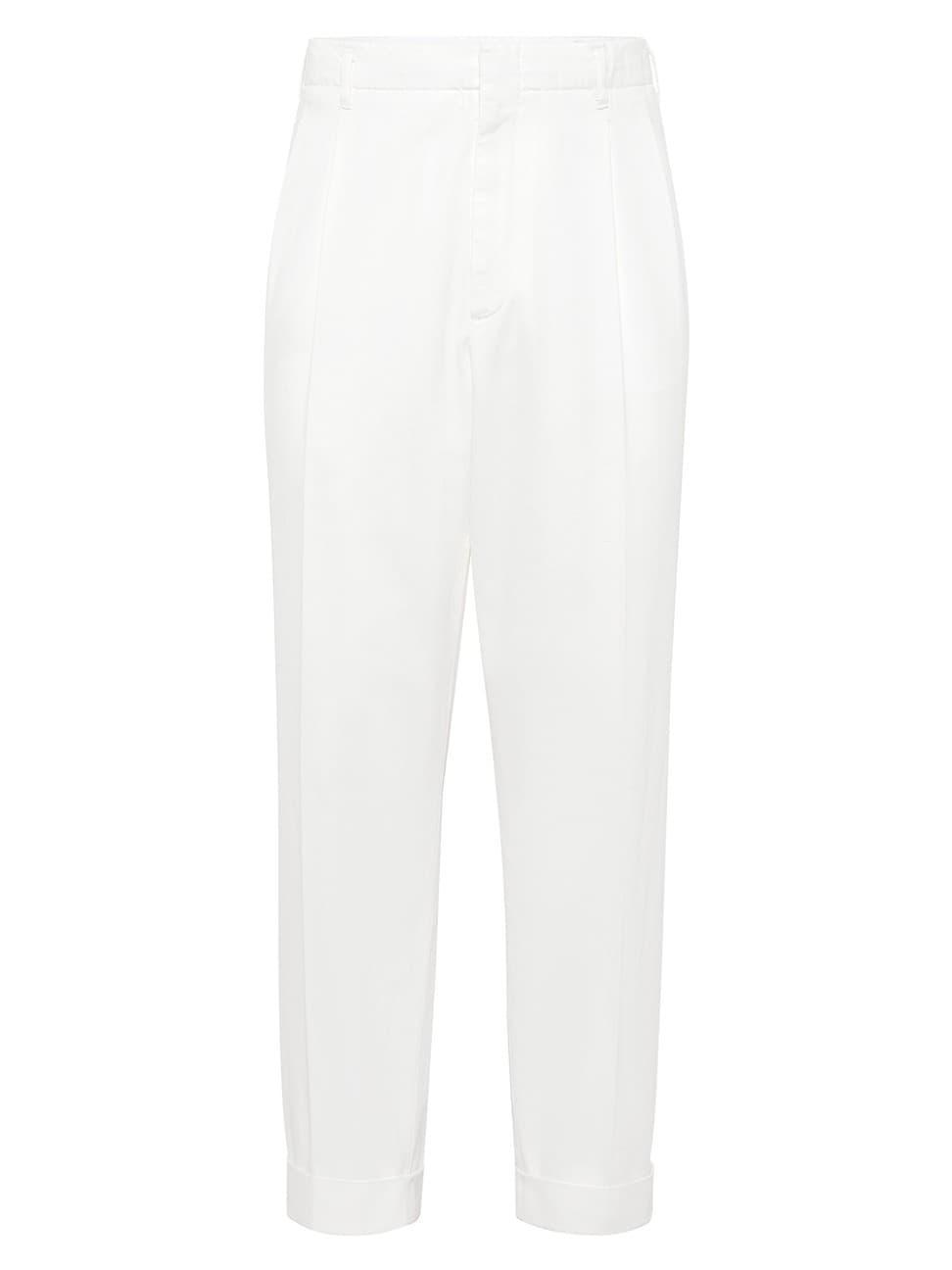 Mens Relaxed Fit Trousers in Twisted Cotton Gabardine Product Image