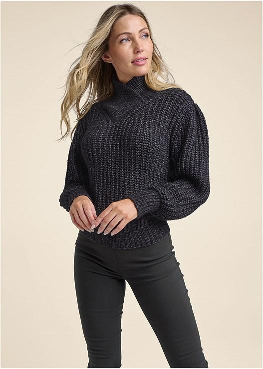 Wrapped Turtleneck Sweater Product Image