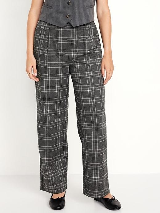 Extra High-Waisted Taylor Wide-Leg Trouser Pants Product Image