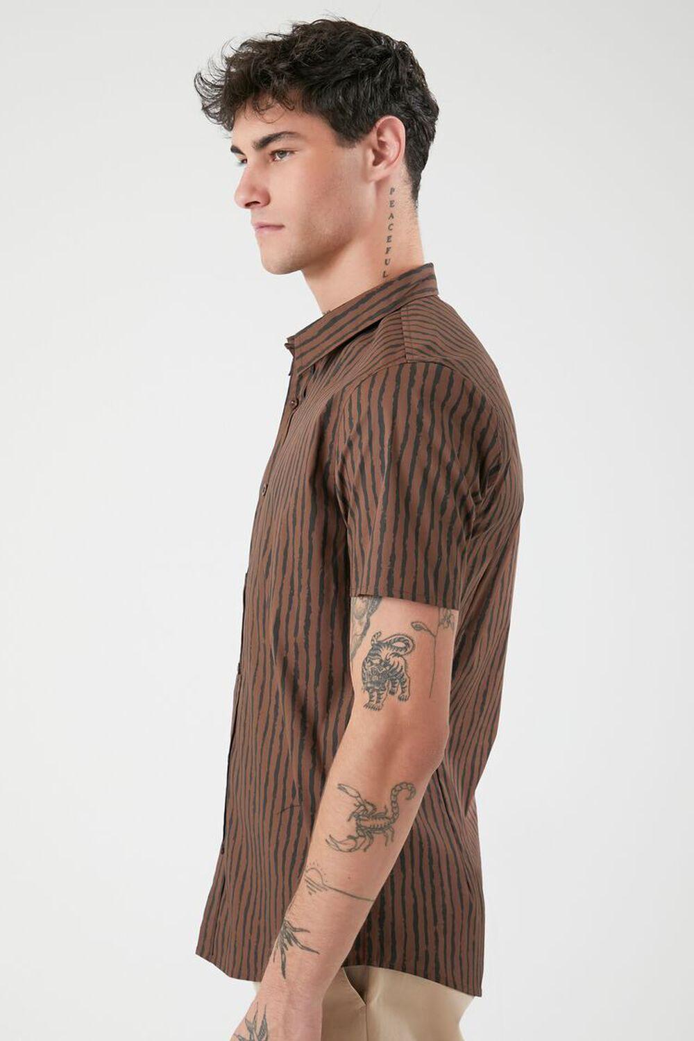 Striped Curved-Hem Shirt | Forever 21 Product Image