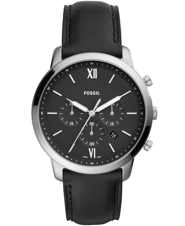 Fossil Neutra Chronograph Black Leather Watch Product Image