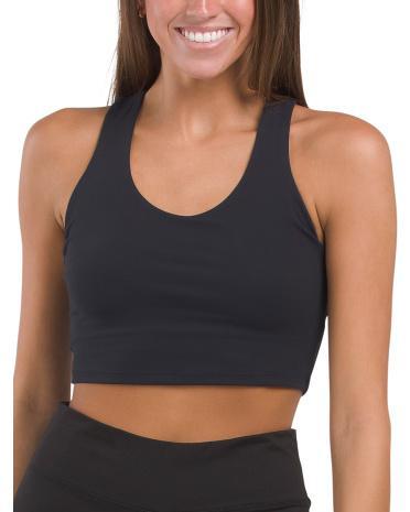 Cropped Shelf Bra Tank Top For Women Product Image