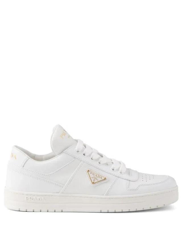 Downtown Logo Low Top Sneaker In White Product Image