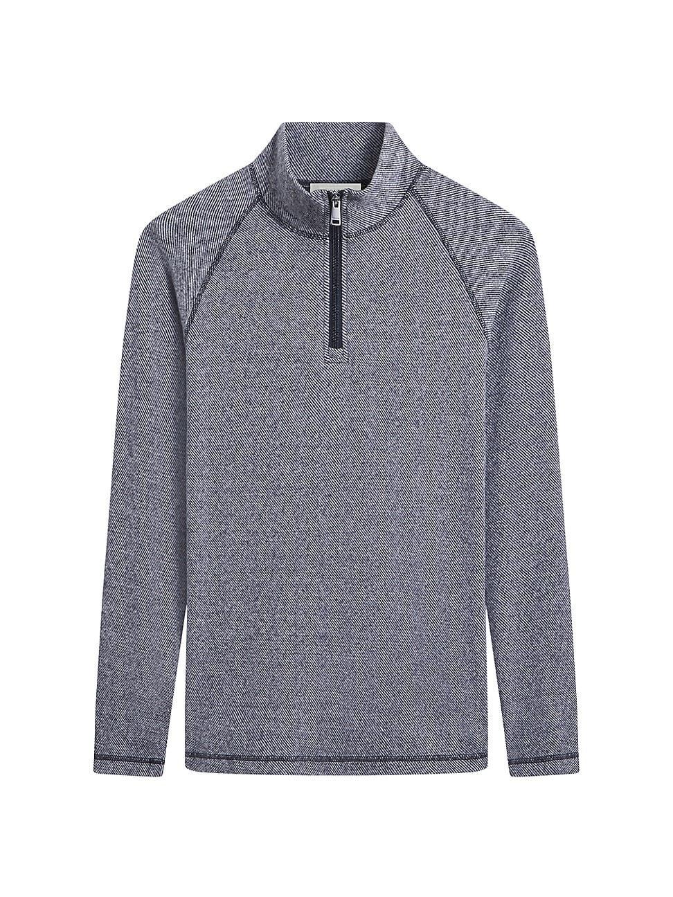 Mens Knit Quarter-Zip Cotton-Blend Sweater Product Image