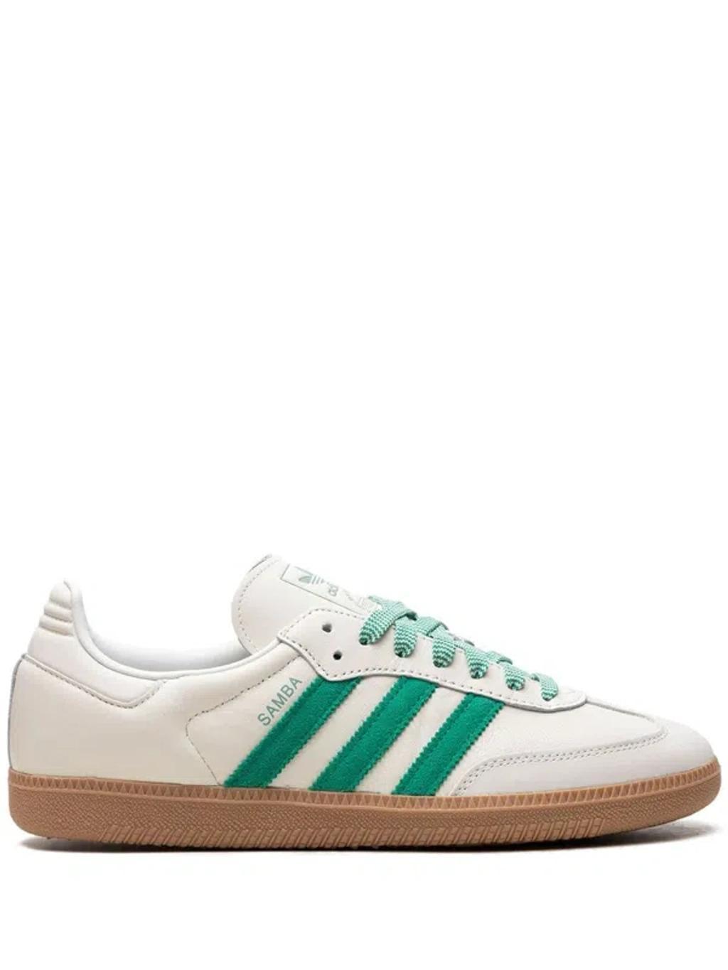 ADIDAS ORIGINALS Samba Og "off White/court Green" Sneakers Product Image