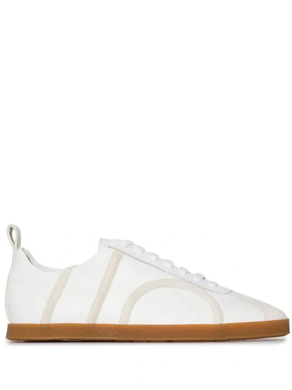 Leather Sneakers In White Product Image