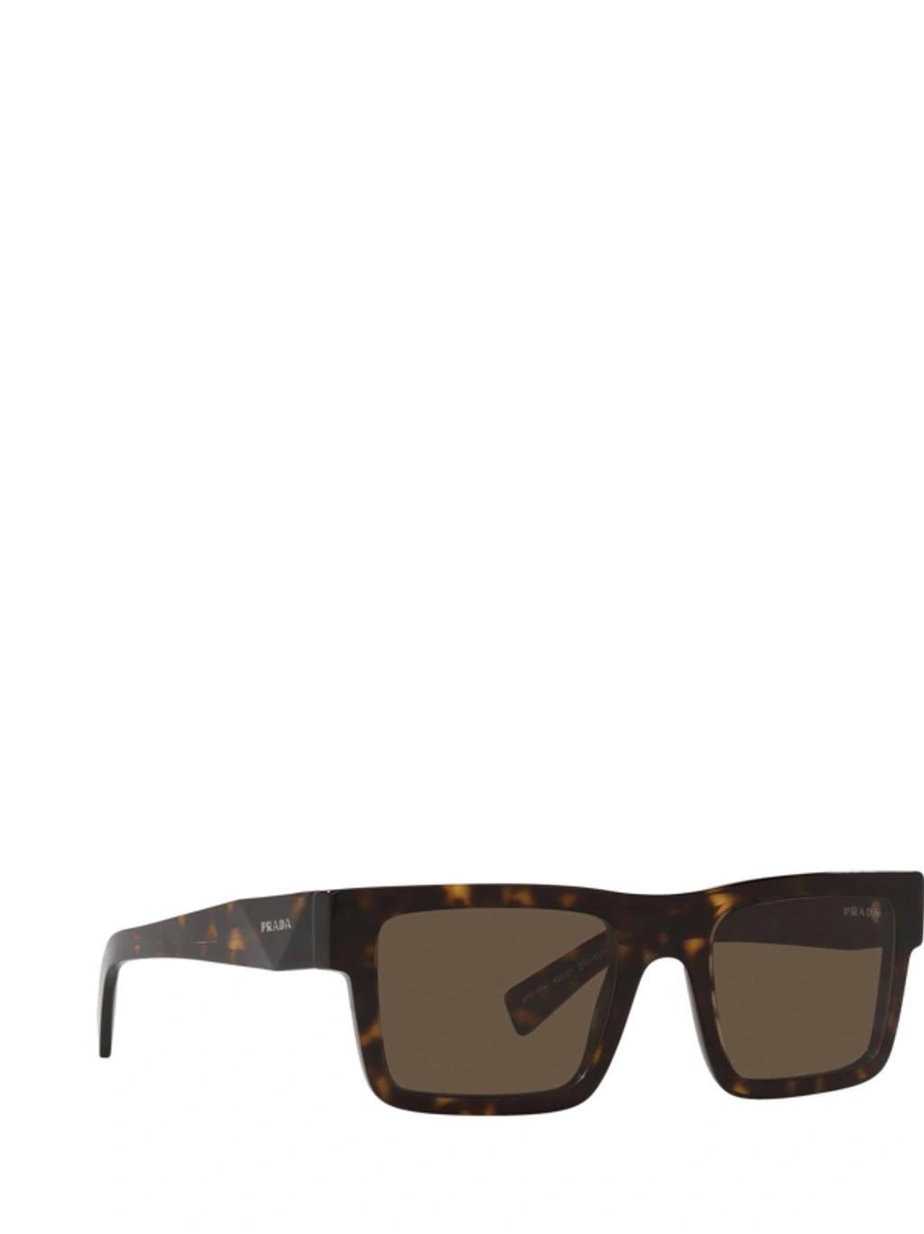 Pr 19ws Square-frame Acetate Sunglasses In Braun Product Image