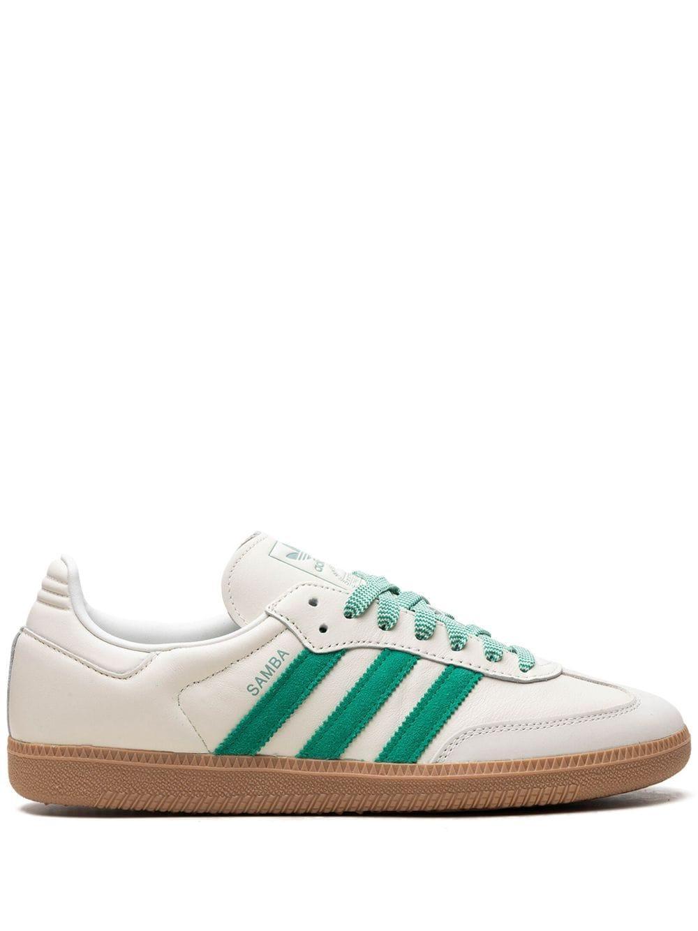 ADIDAS ORIGINALS Samba Og "off White/court Green" Sneakers Product Image