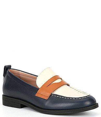 Cole Haan Stassi Leather Penny Loafers Product Image