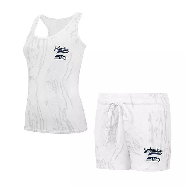 Womens Concepts Sport Seattle Seahawks Quartz Hacci Knit Tank Top & Shorts Sleep Set Product Image