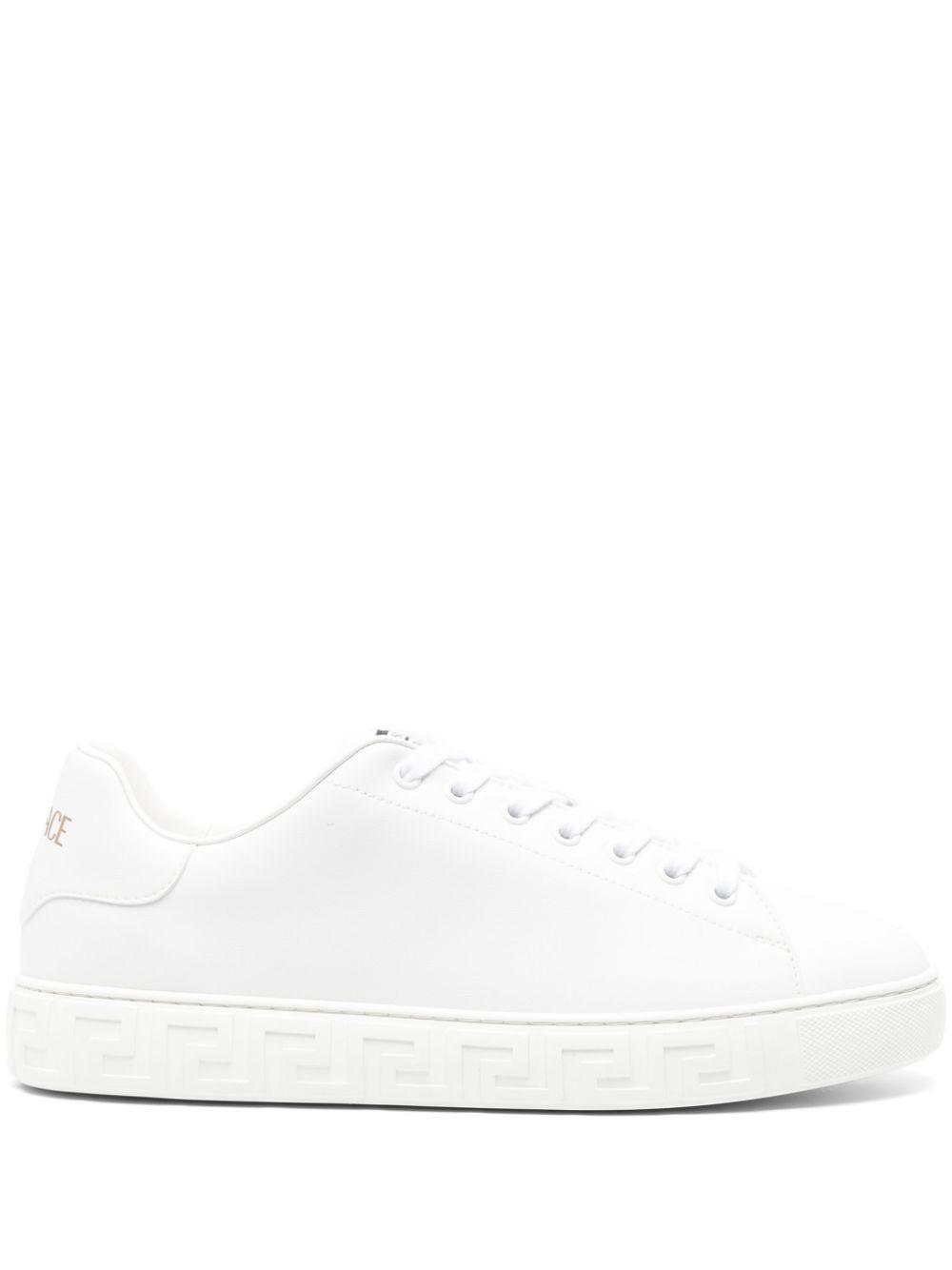 VERSACE Greca Sneakers In White Product Image