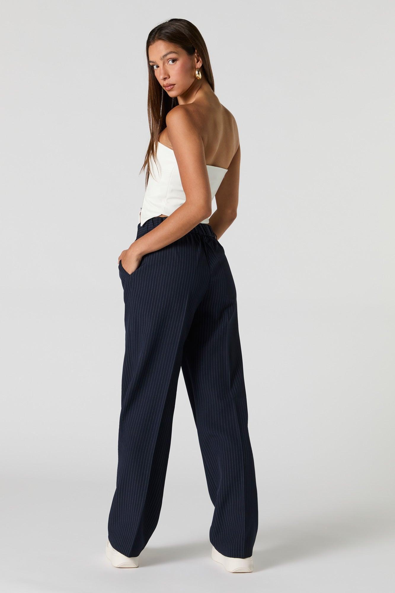 Pleated Wide Leg Dress Pant Female Product Image