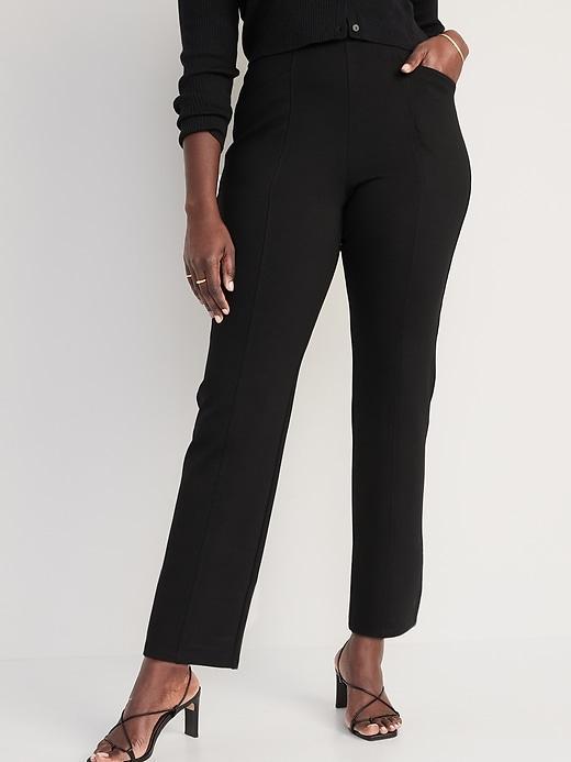 Extra High-Waisted Stevie Straight Pants Product Image