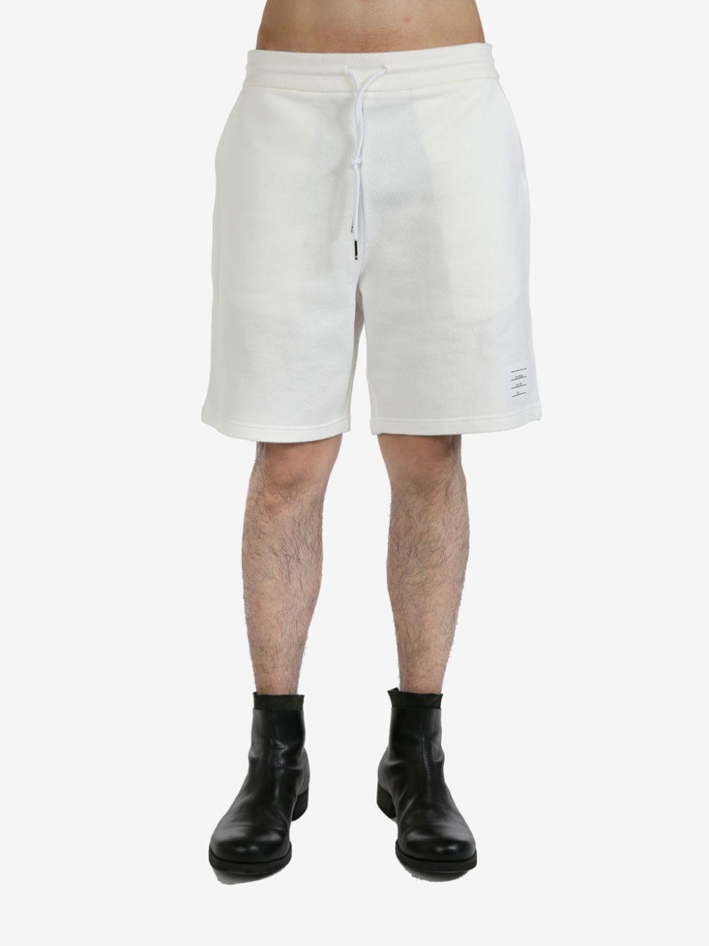 Drawstring-fastening Shorts In White Product Image