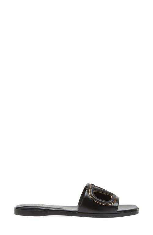 Vlogo Cutout Slide Sandal In Black Product Image