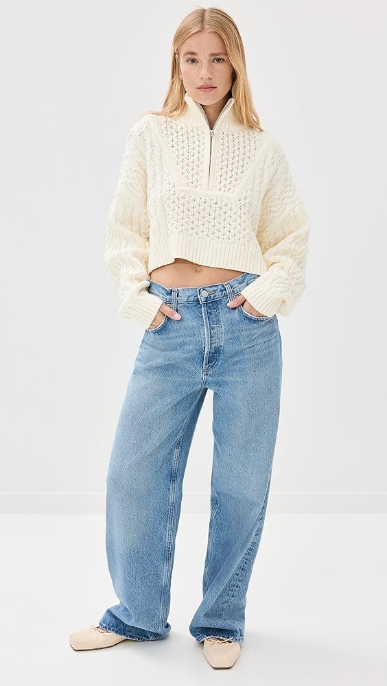 STAUD Cropped Hampton Sweater | Shopbop Product Image