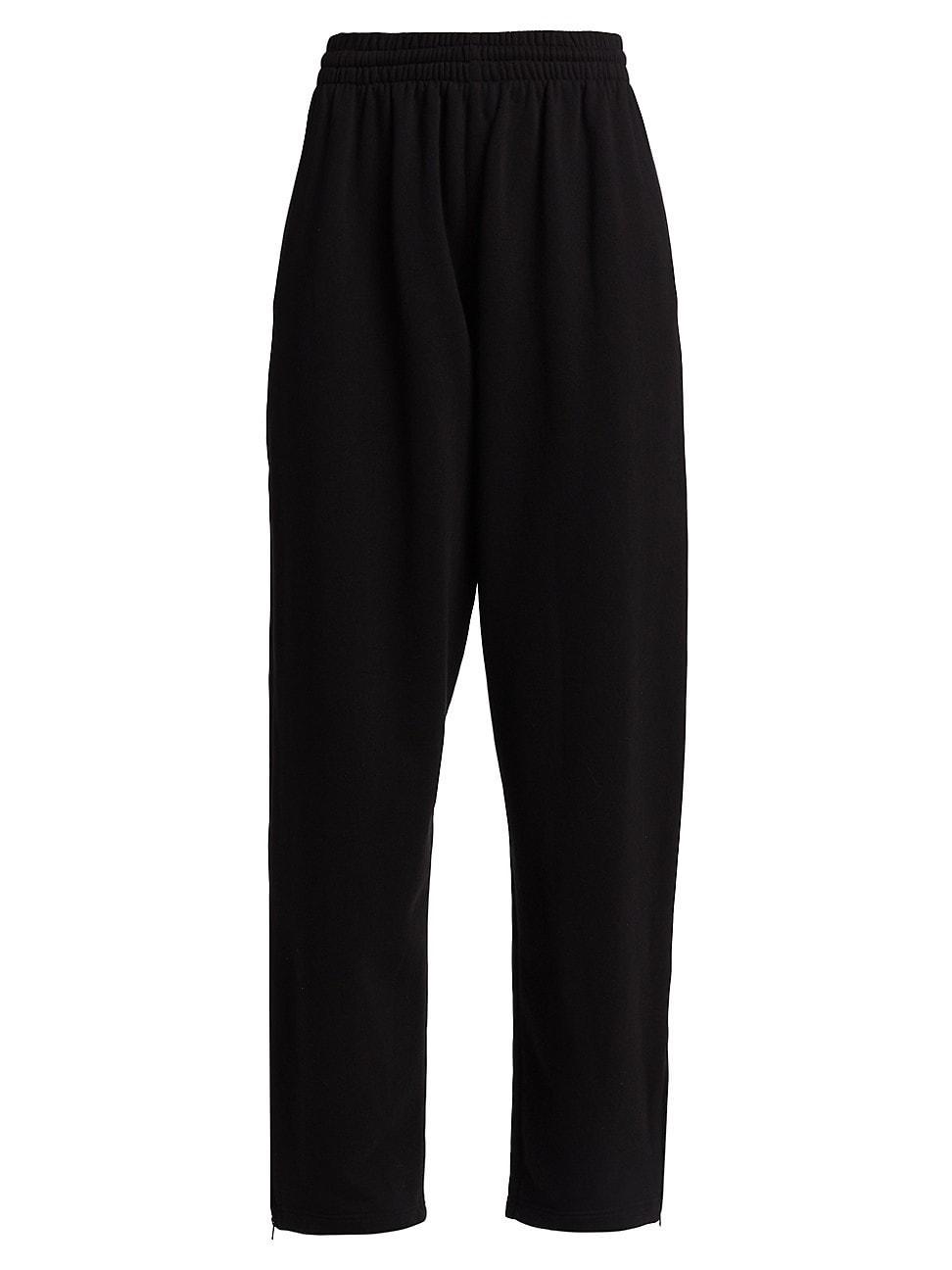 Womens Hailey Bieber Wide-Leg Track Sweatpants product image