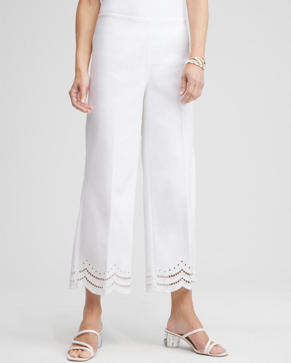 Juliet Eyelet Hem Culotte Pants product image