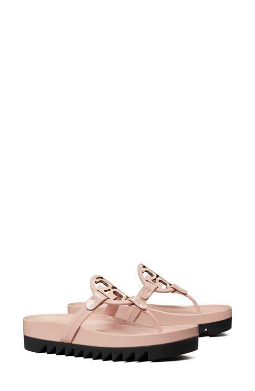 TORY BURCH Miller Cloud Lug Sandal In Pink Brick Product Image