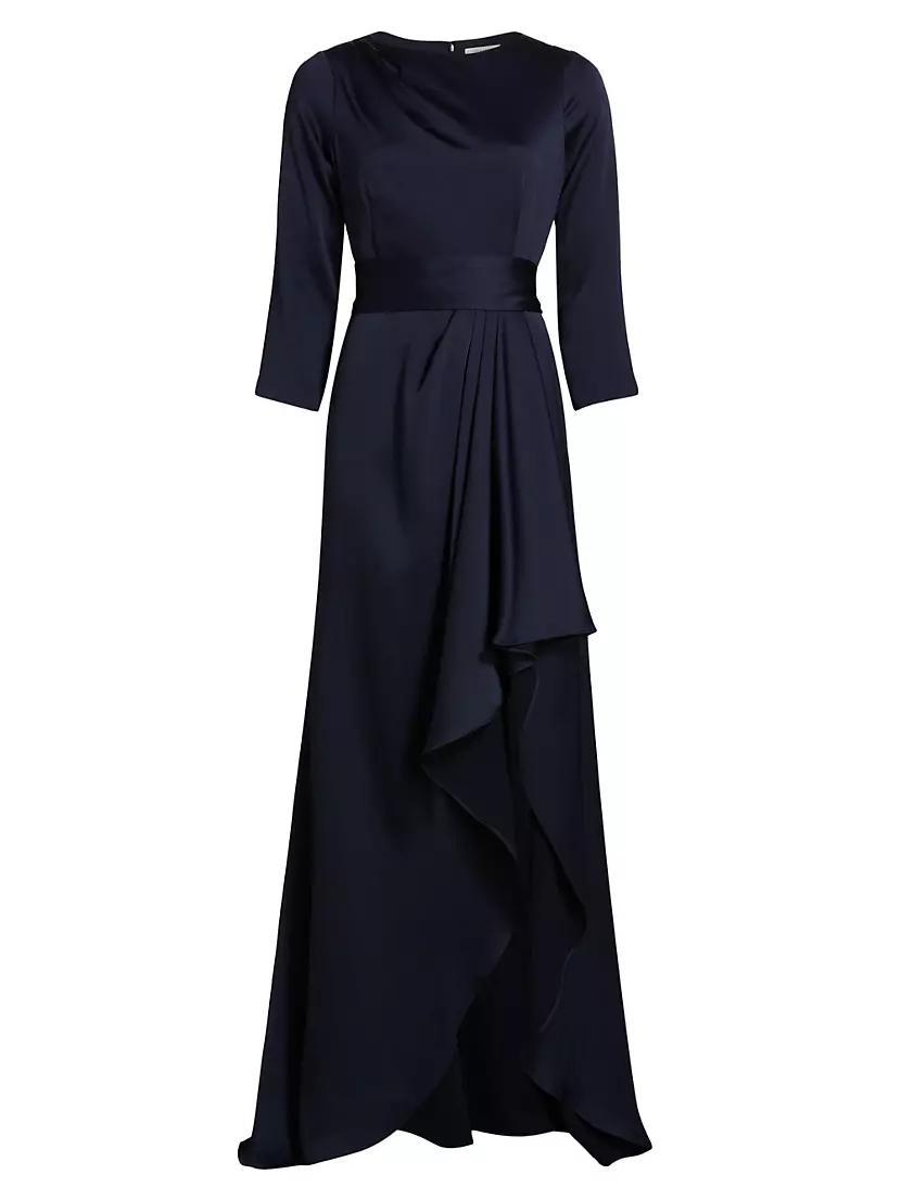 Draped Sash High-Low Gown Product Image