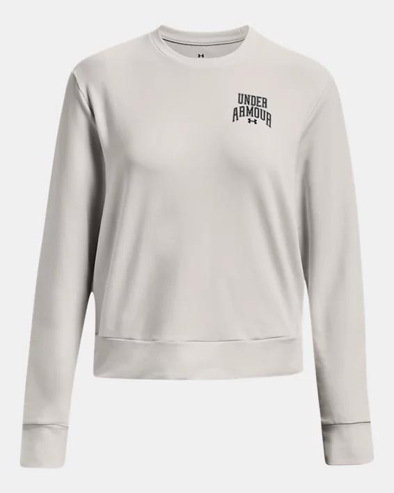 Women's UA Rival Terry Graphic Crew Product Image