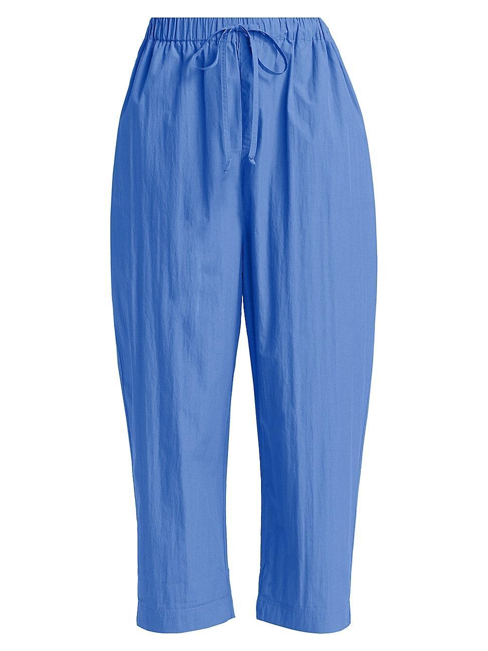 Womens Wide-Leg Crop Trousers Product Image