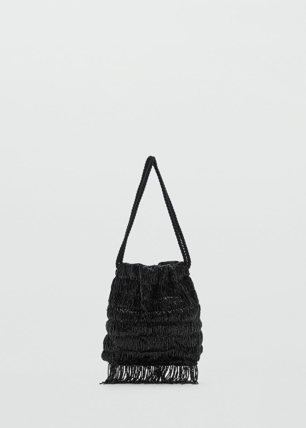 MANGO - Fringe beads bag - One size - Women Product Image