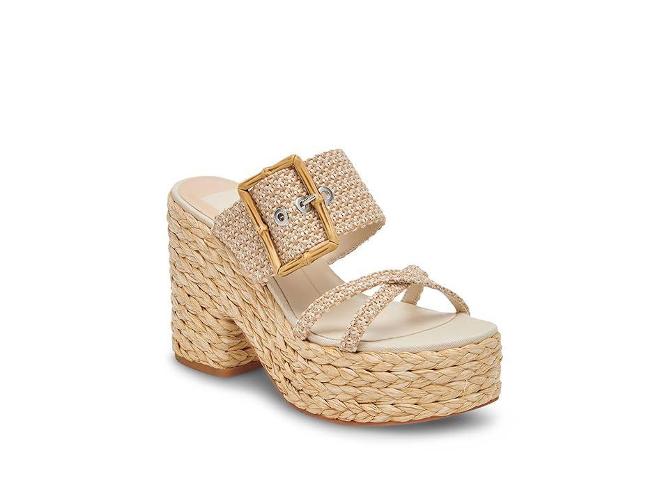 Dolce Vita Edwina Natural Raffia) Women's Sandals Product Image