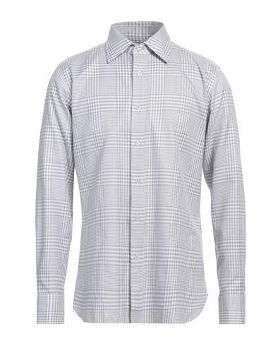 TOM FORD Man Shirt Light Grey Size 17 Cotton Product Image